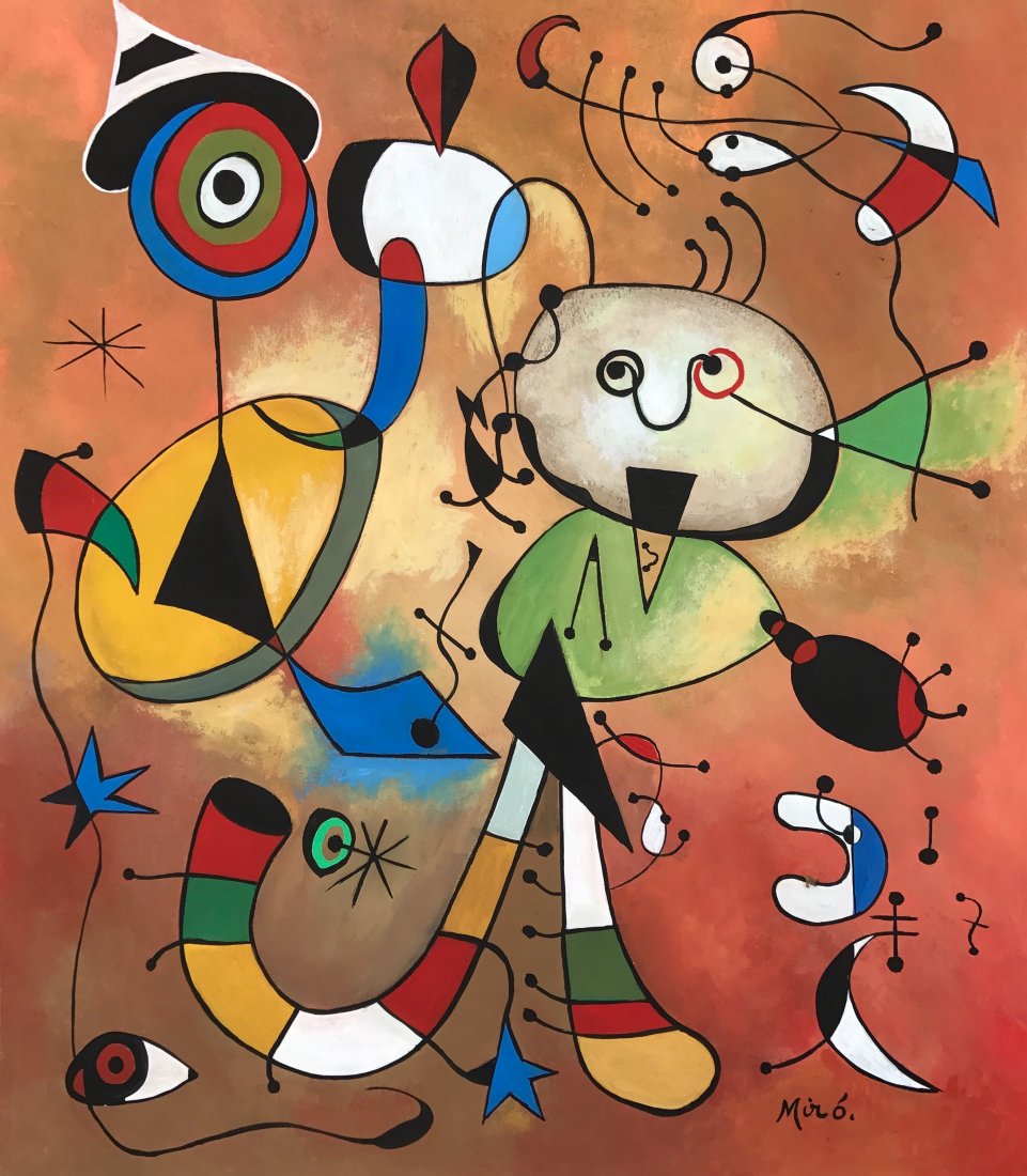 Joan Miro (Gouache on Paper) (1 of 2)