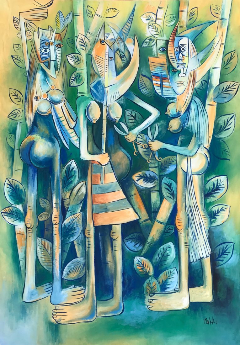 Wifredo Lam (Gouache on Paper) (1 of 5)