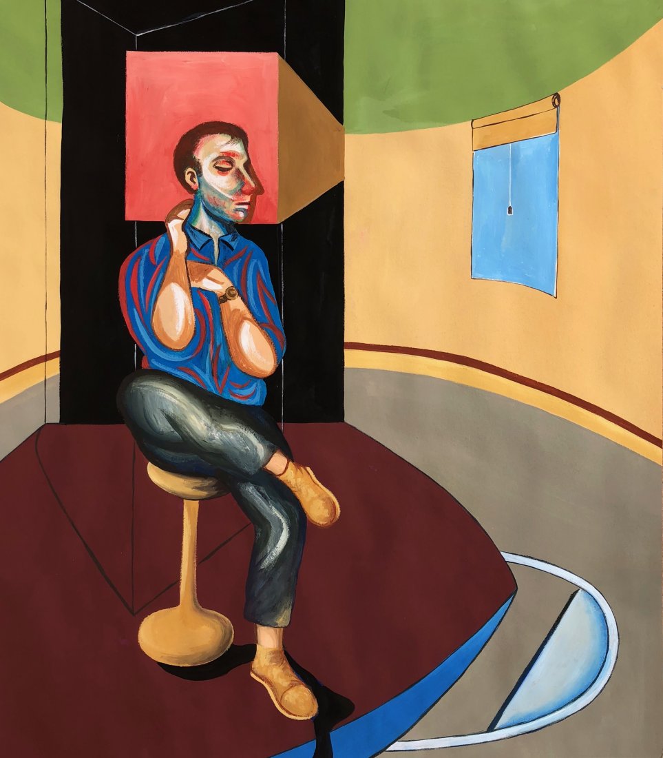 Francis Bacon (Gouache on Paper) (1 of 3)