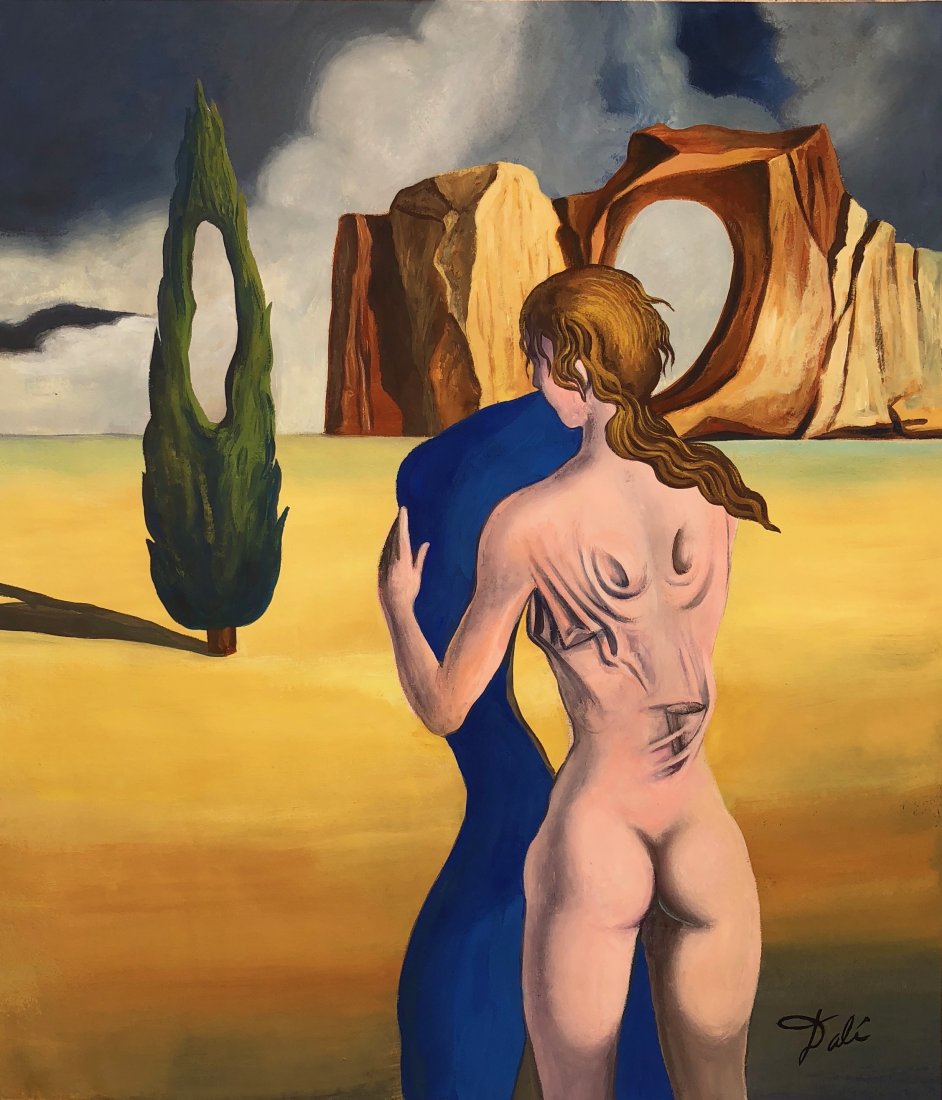 Salvador Dali (Gouache on Paper): Salvador Dali (Gouache on Paper) 15 by 13 inches This Painting is certified by Andy Stuart Provenance: Gift from the artist to Jose de la Merced, Spain. The Painting is framed. Salvador Dali (1904-198