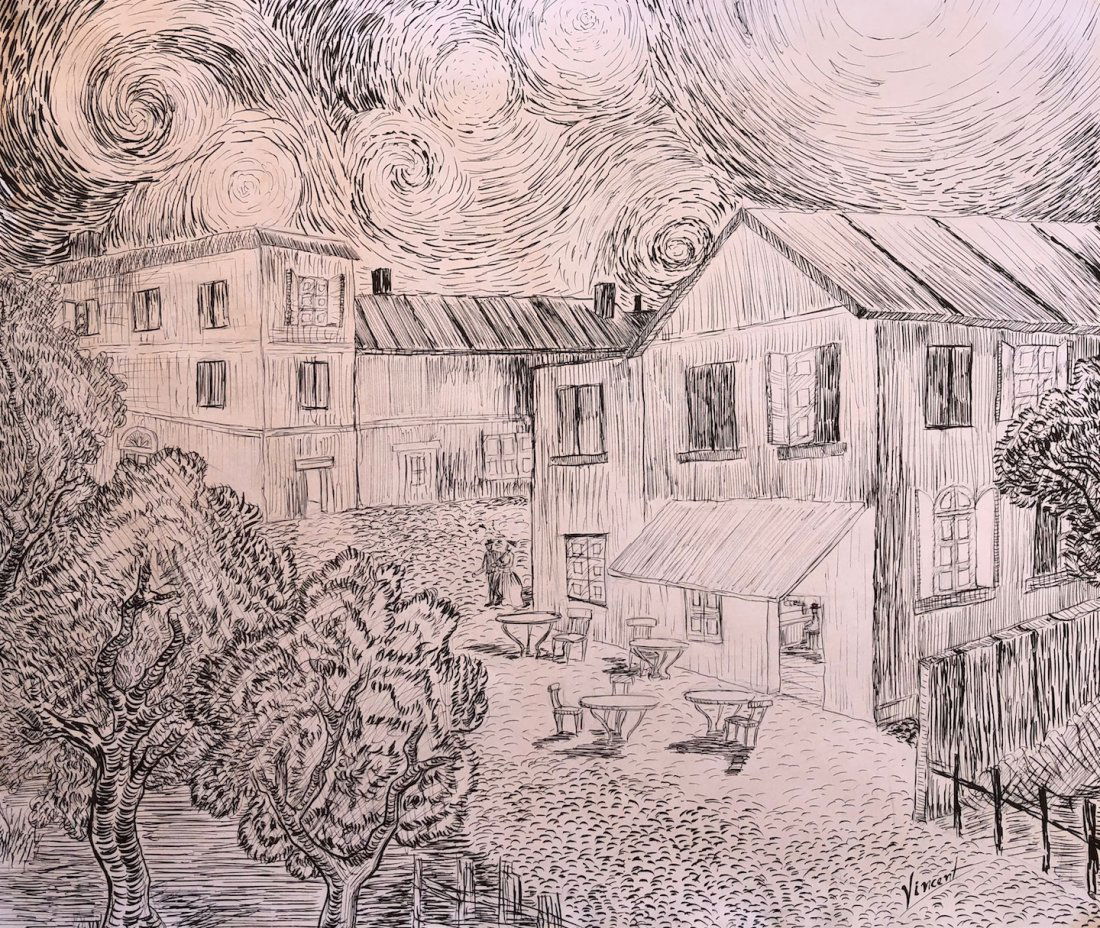 Ink on Paper Painting (1 of 4)