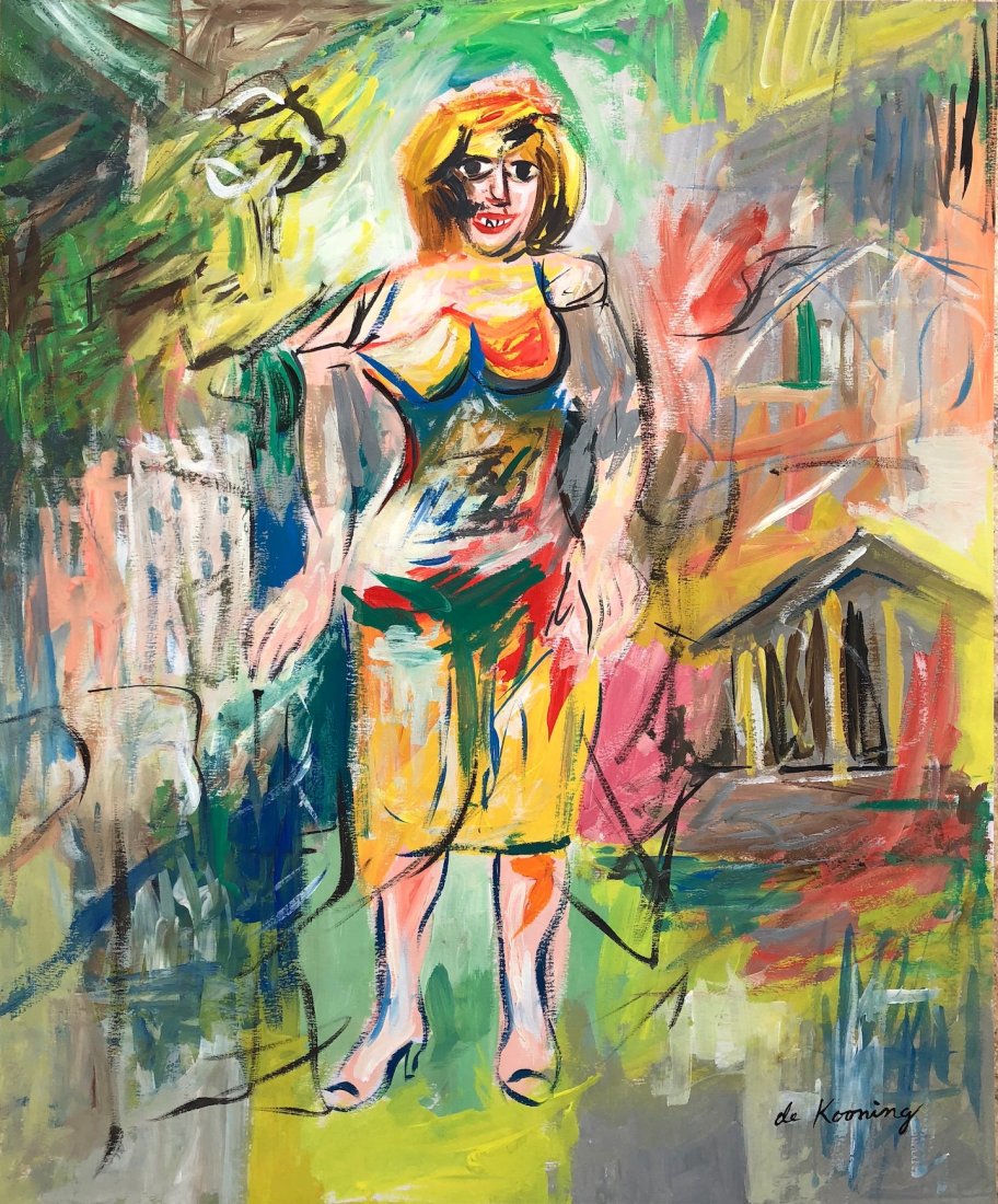 Willem de Kooning (Mixed Media on Paper) (1 of 2)