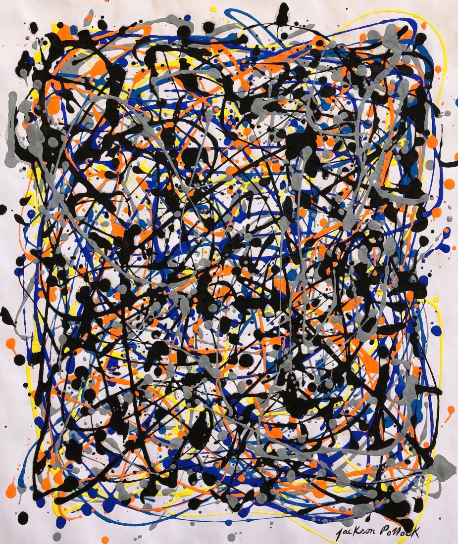 Jackson Pollock (Gouache on Paper) (1 of 2)