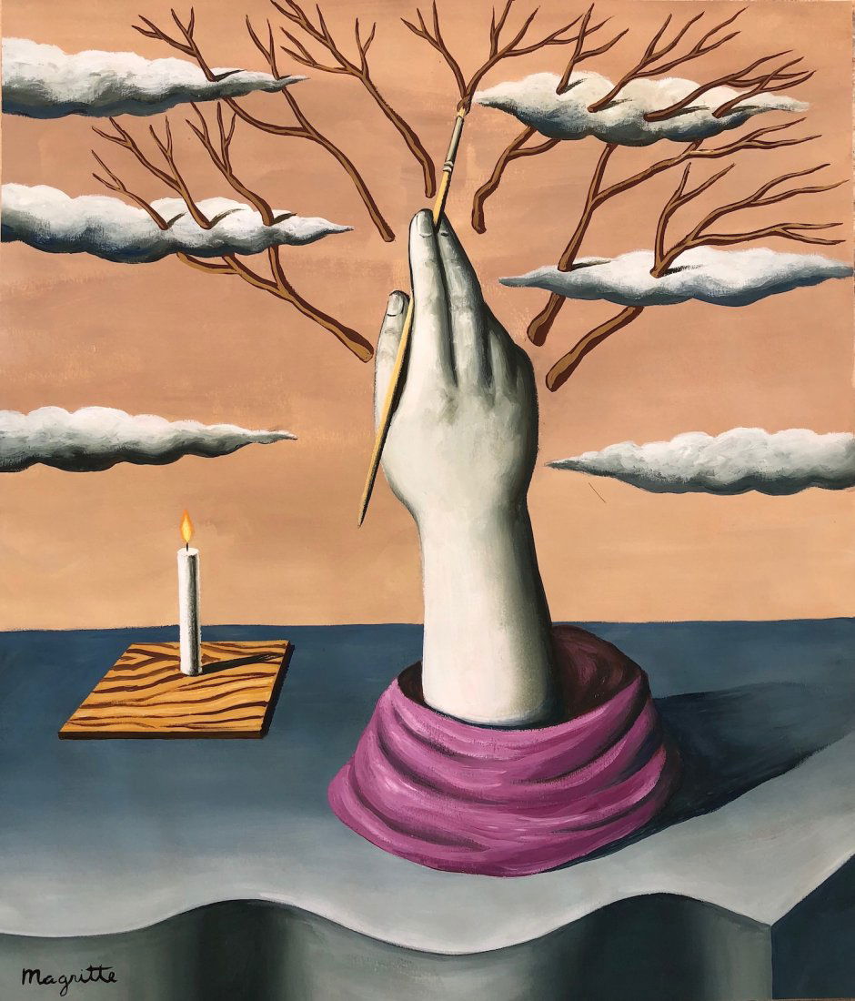 Rene Magritte (Gouache on Paper) (1 of 2)