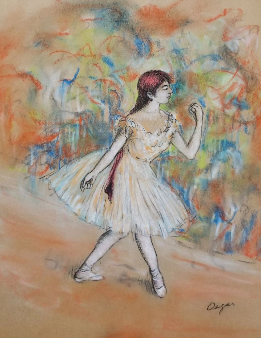 Edgar Degas (Pastel on Paper): Edgar Degas (Pastel on Paper) 11 by 9 inches Certify by Laurence Lefflen