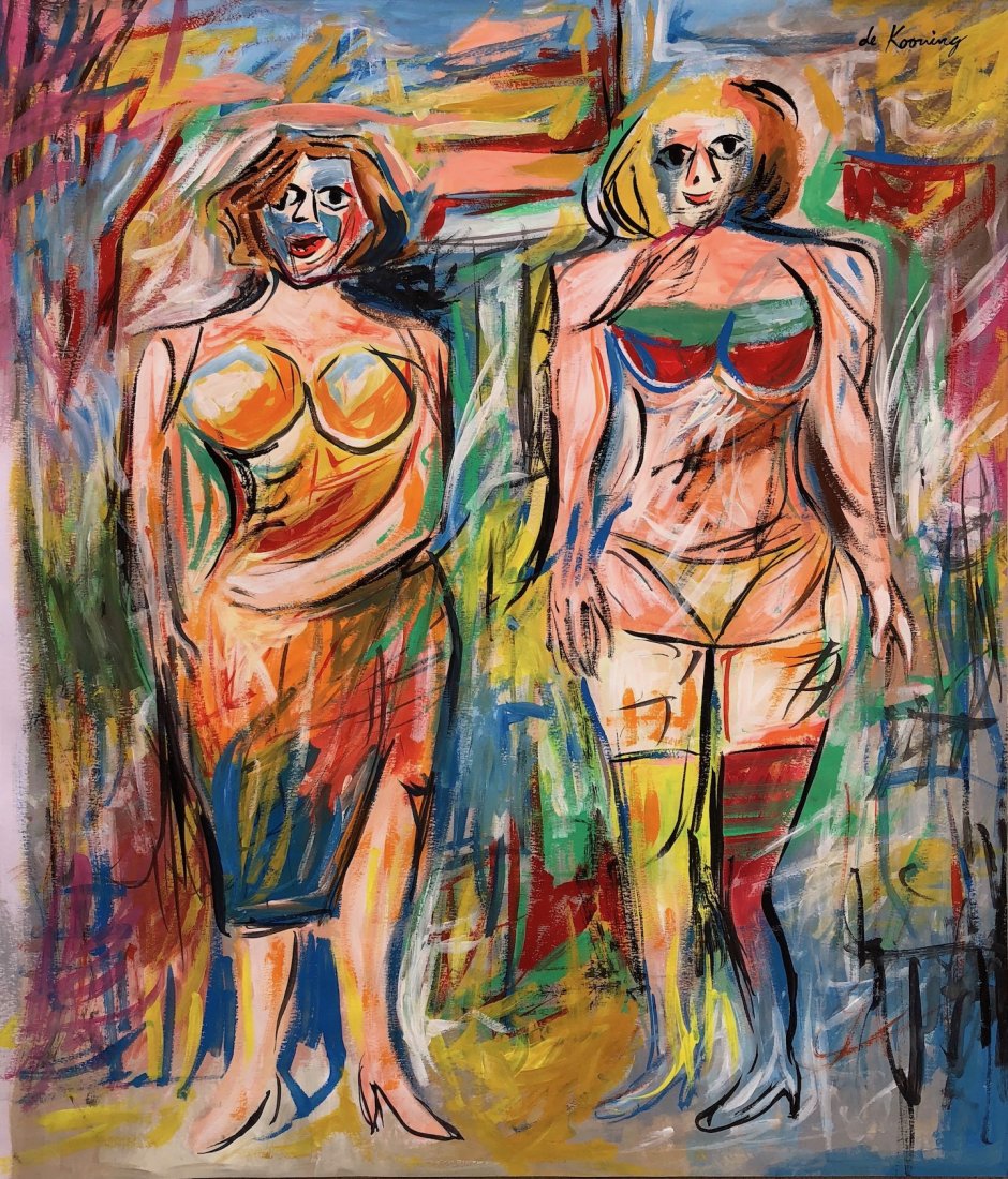 Willem de Kooning (Mixed Media on Paper) (1 of 3)