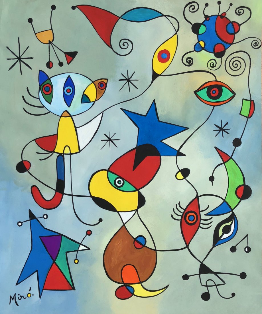 Joan Miro (Gouache on Paper) (1 of 3)