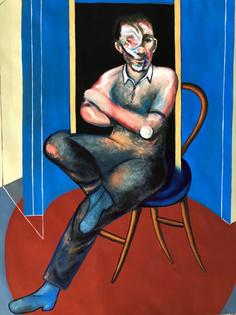 Francis Bacon (Gouache on Paper) (1 of 3)