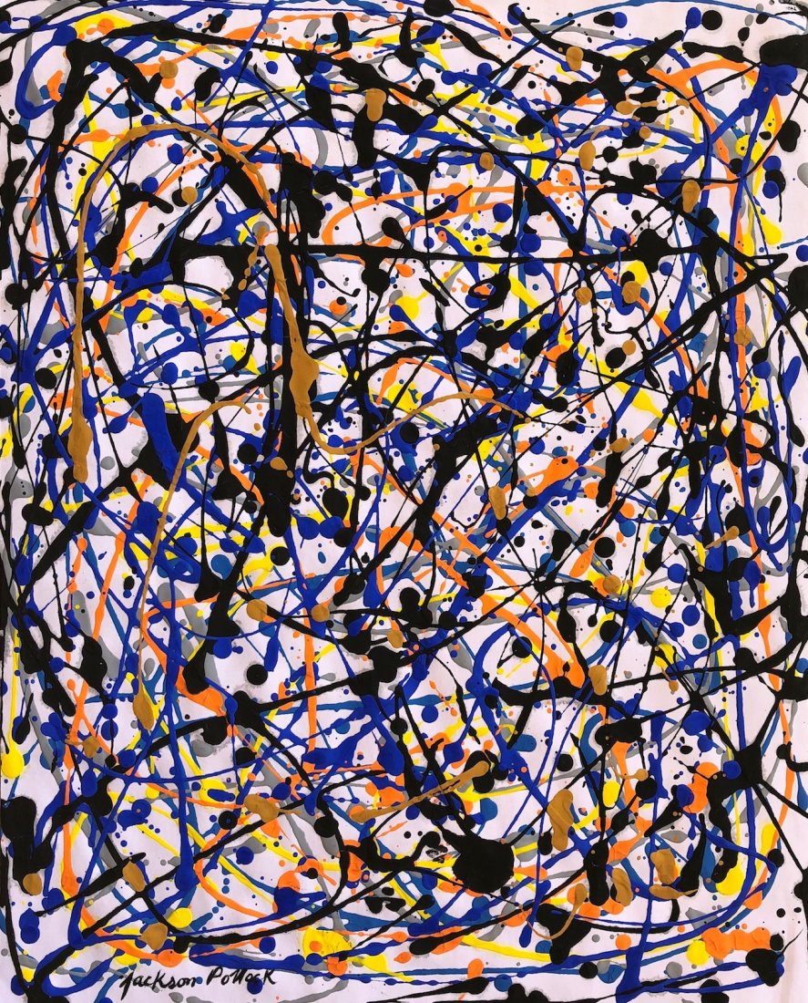 Jackson Pollock (Gouache on Paper) (1 of 3)