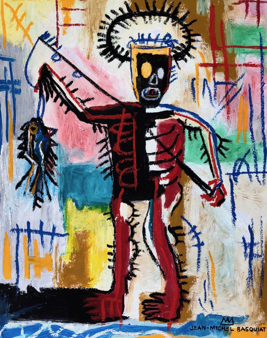Painting Signed Jean Michel Basquiat (1 of 3)