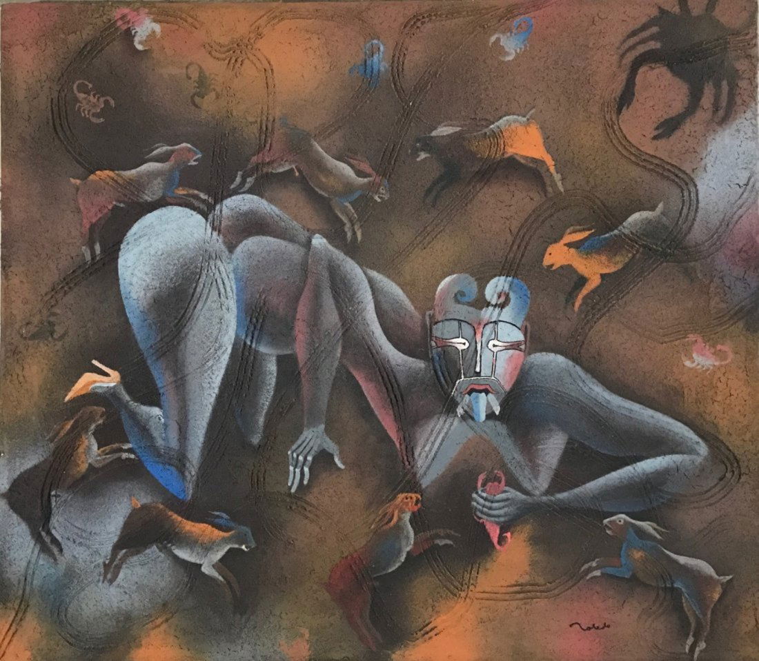 Francisco Toledo (Oil and sand on Canvas) (1 of 2)