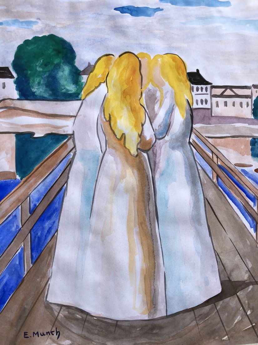 Painting Signed E. Munch (1 of 3)