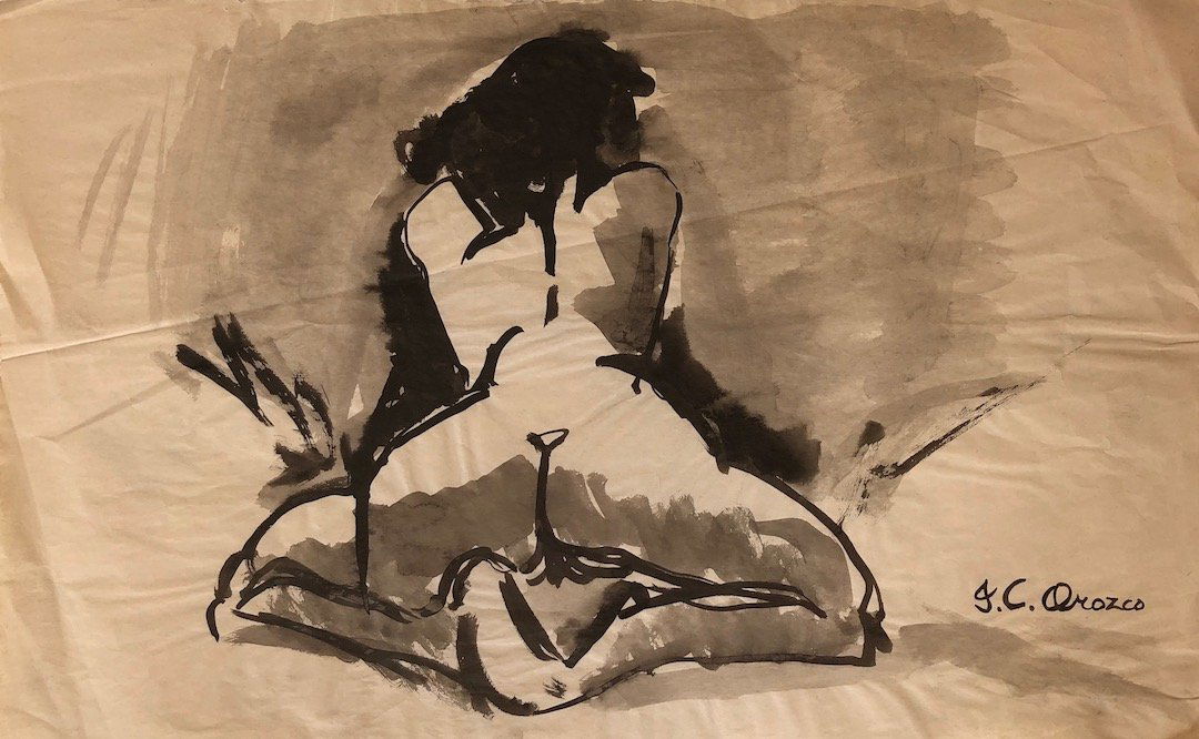 Jose Clemente Orozco (Ink on Paper) (1 of 2)