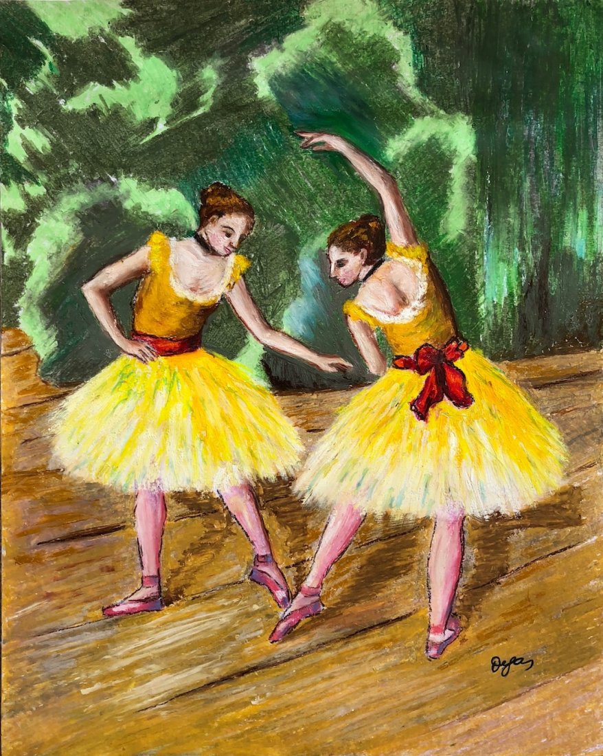 Edgar Degas (Pastel on Paper): Edgar Degas (Pastel on Paper) Size:14 5/8 by 11 3/4 inches Provenance: Marcel Guérin, Paris sale 1936 Acquired directly from the last owner in Paris, France. COA from the historian and appraisal Jame
