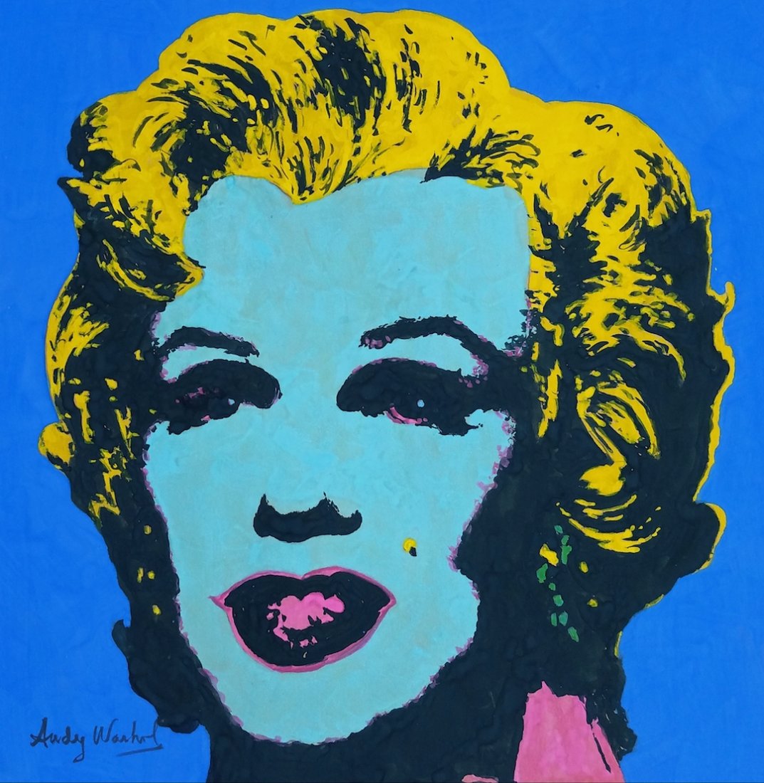 Watercolor on paper Painting signed Andy Warhol (1 of 1)