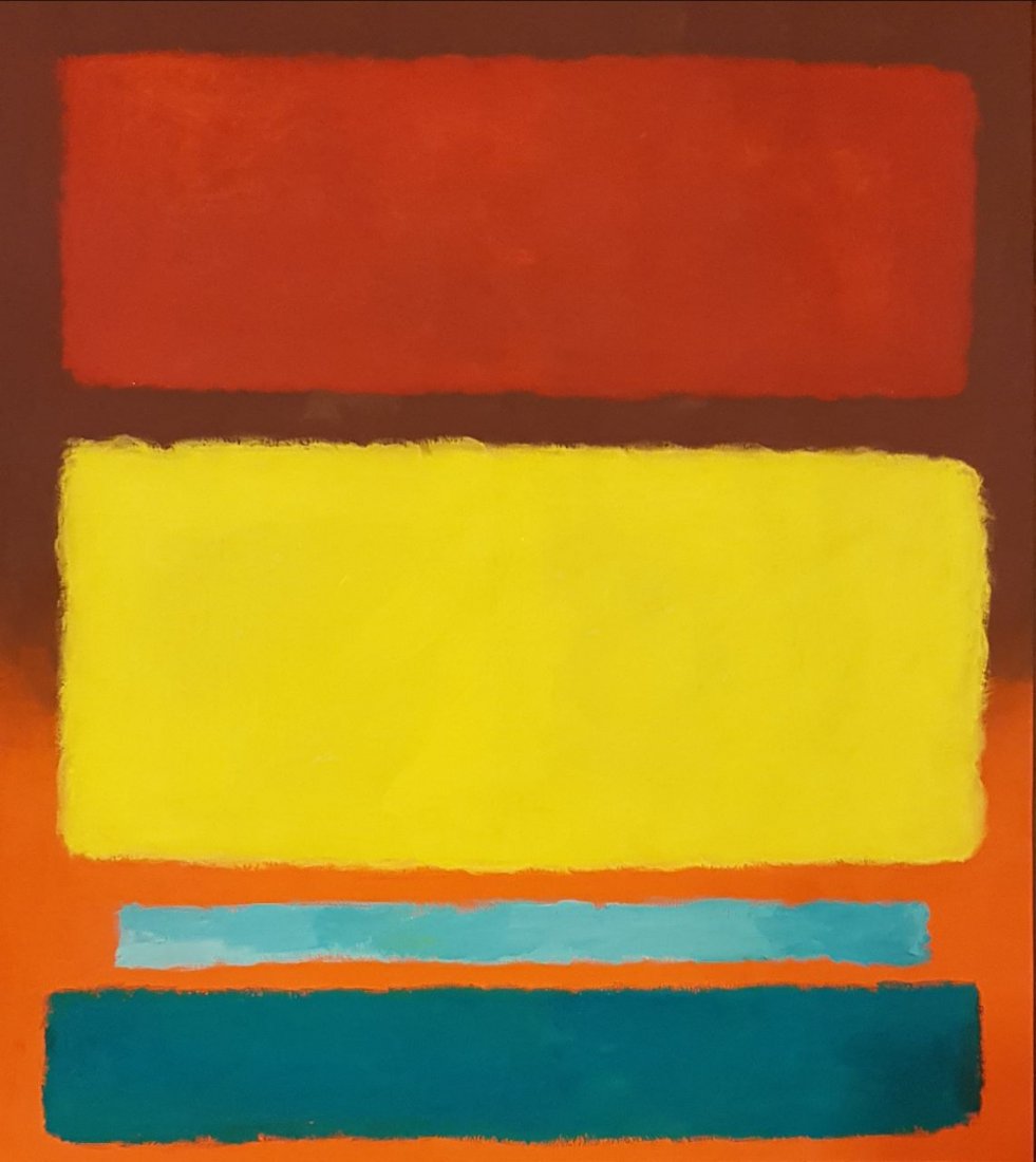 Signed Mark Rothko (Gouache on Paper) (1 of 2)