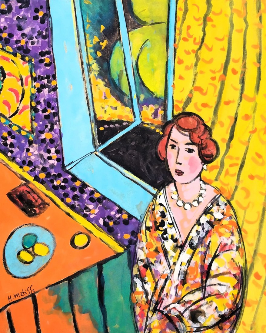 Henri Matisse ATTR. (Watercolor on paper) (1 of 3)