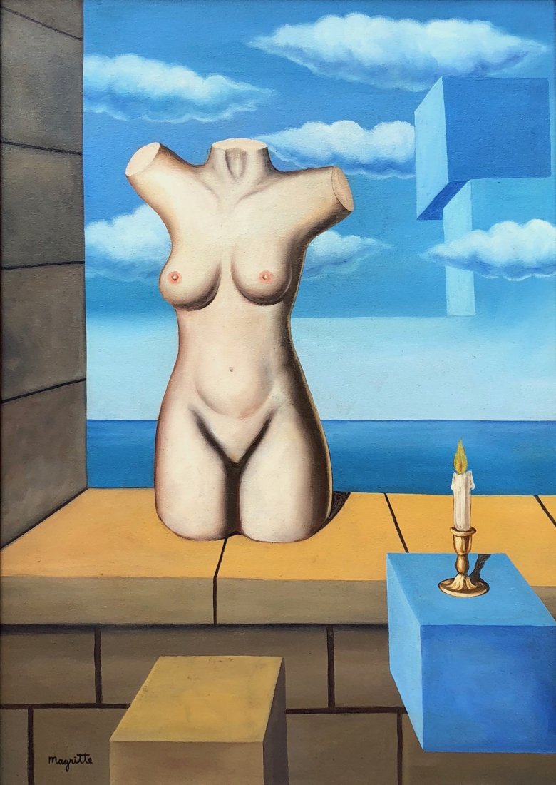 Rene Magritte (Oil on Canvas) Large Painting (1 of 6)