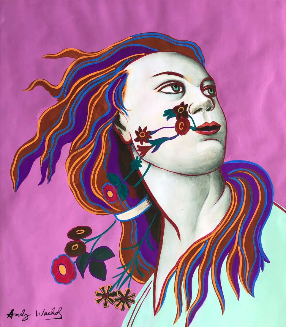 Andy Warhol (Gouache on Paper) (1 of 3)