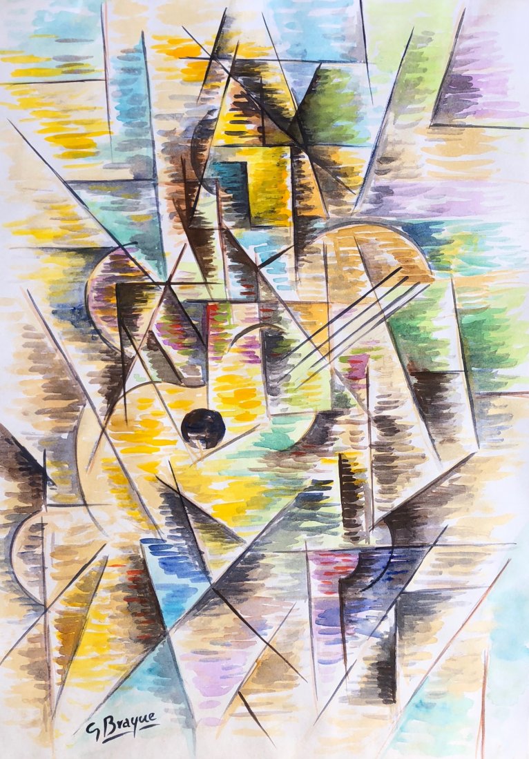 Braque (Watercolor on Paper) Apr 24, 2018 International Art