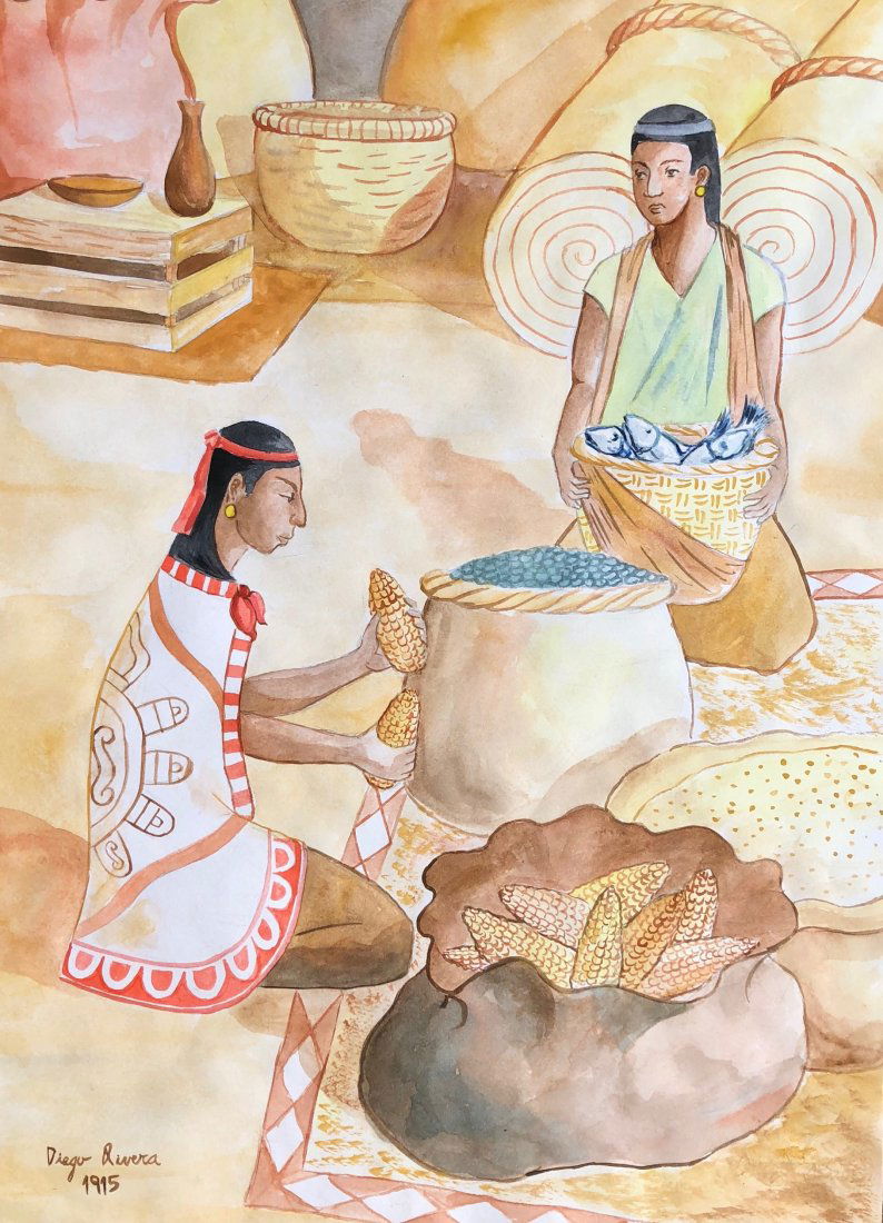 Diego Rivera (Watercolor on Paper) (1 of 2)