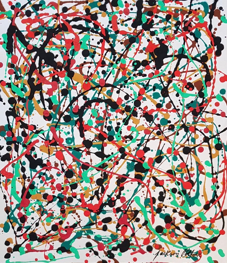 Jackson Pollock (Gouache on Paper) (1 of 3)