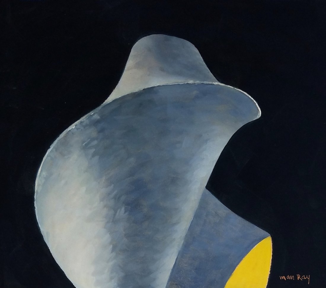 Signed Man Ray (Gouache on paper) (1 of 3)