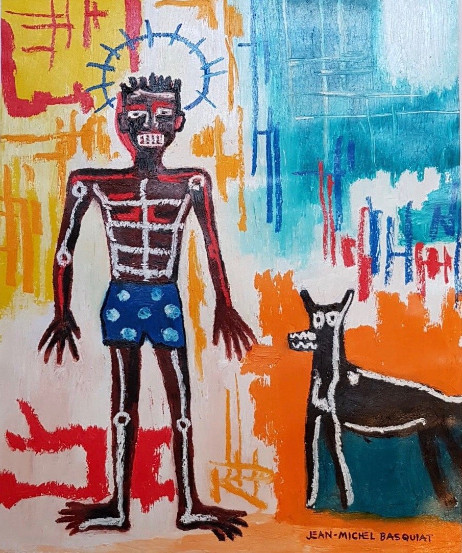 Jean Michel Basquiat (Mixed media on paper) (1 of 3)