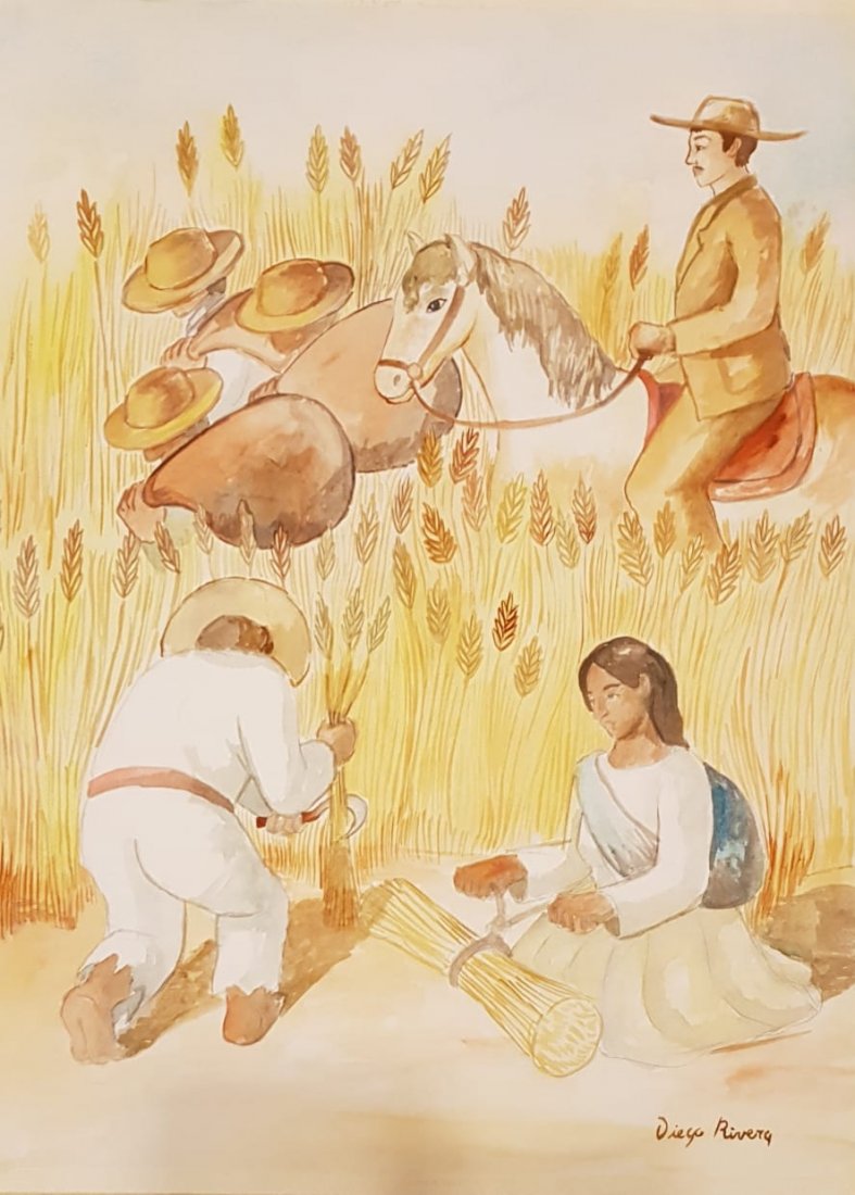 Diego Rivera (Watercolor on Paper) (1 of 3)