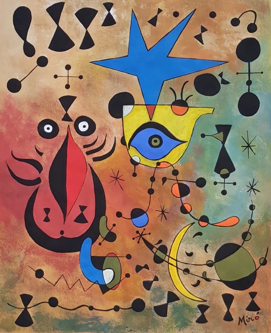 Joan Miro (Gouache on Paper) (1 of 3)