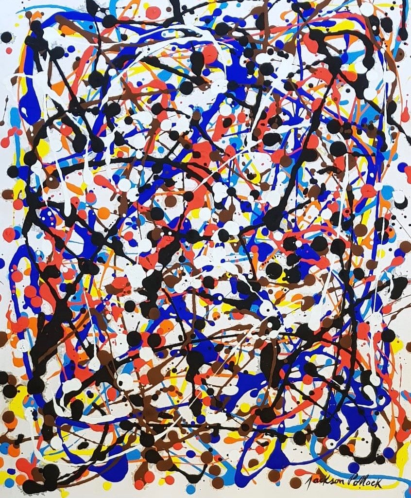 Jackson Pollock (Gouache on Paper) (1 of 3)
