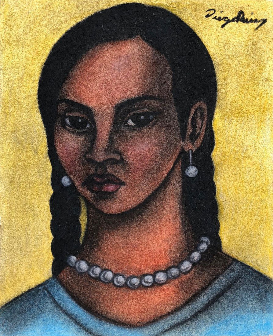 Diego Rivera (Pastel on hard Paper) (1 of 3)