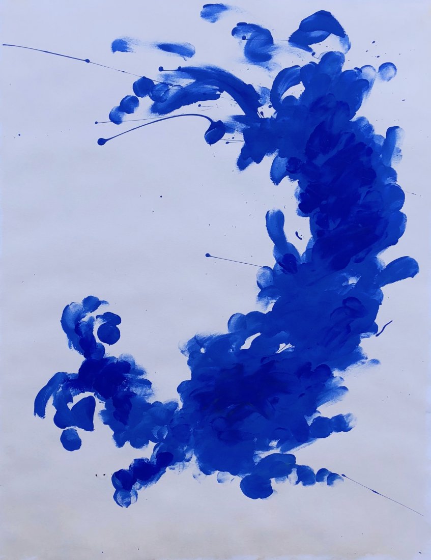 Yves Klein (Blue pigment on Paper) (1 of 3)