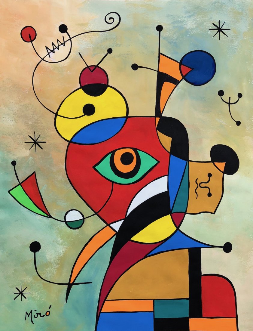 Joan Miro (Gouache on Paper) (1 of 3)