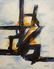 Franz Kline (Oil on Paper)