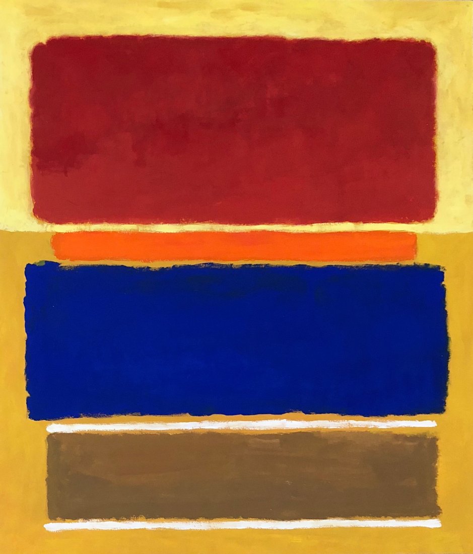 Signed Mark Rothko (Gouache on Paper) (1 of 2)