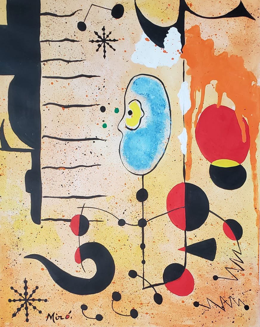 Joan Miro (Gouache on Paper) (1 of 3)