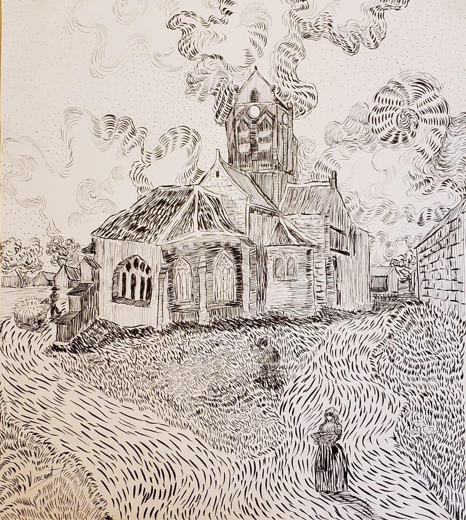 Vincent van Gogh (Ink on paper) (1 of 3)