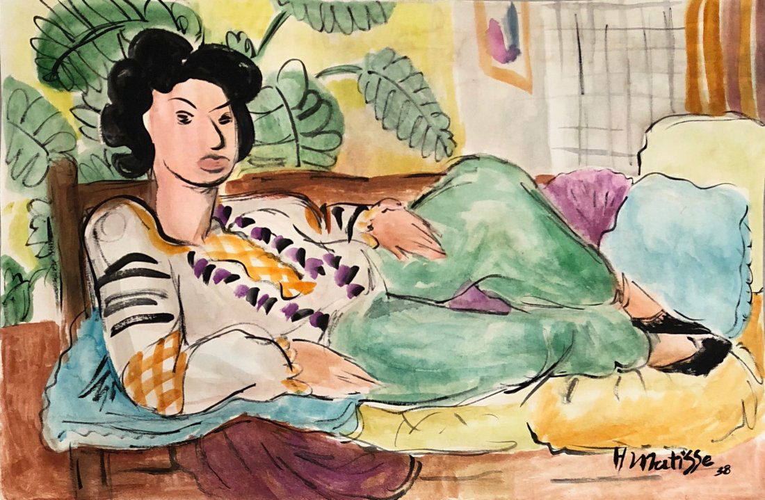 Henri Matisse (Watercolor on Paper) (1 of 3)