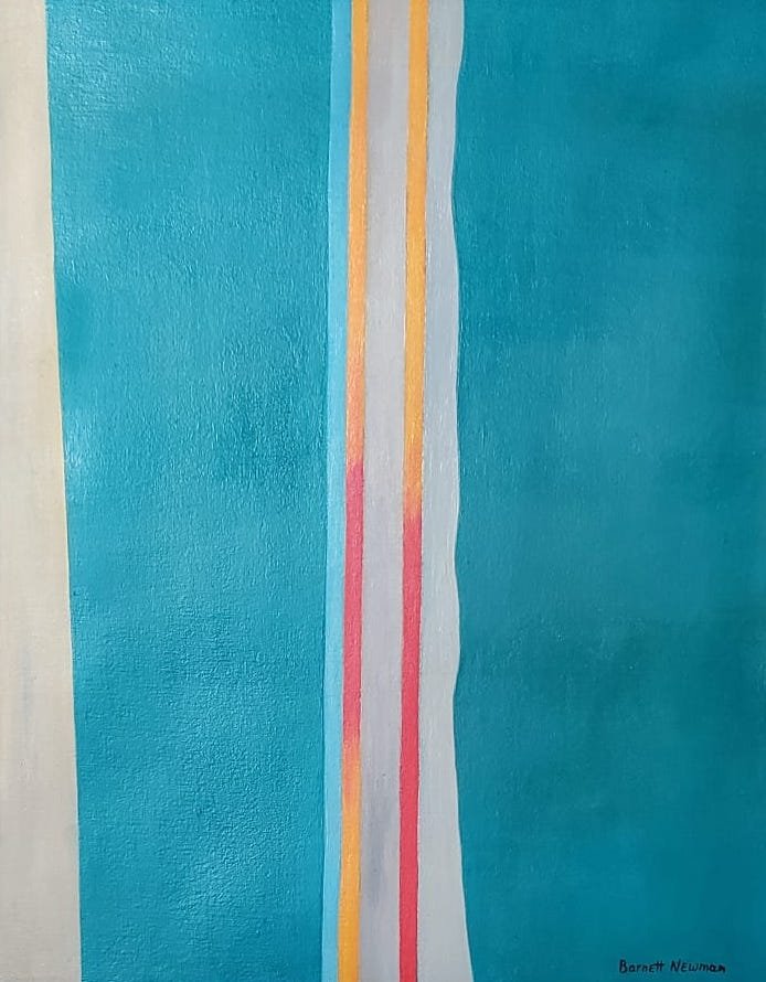 Barnett Newman (Oil on Canvas) (1 of 3)