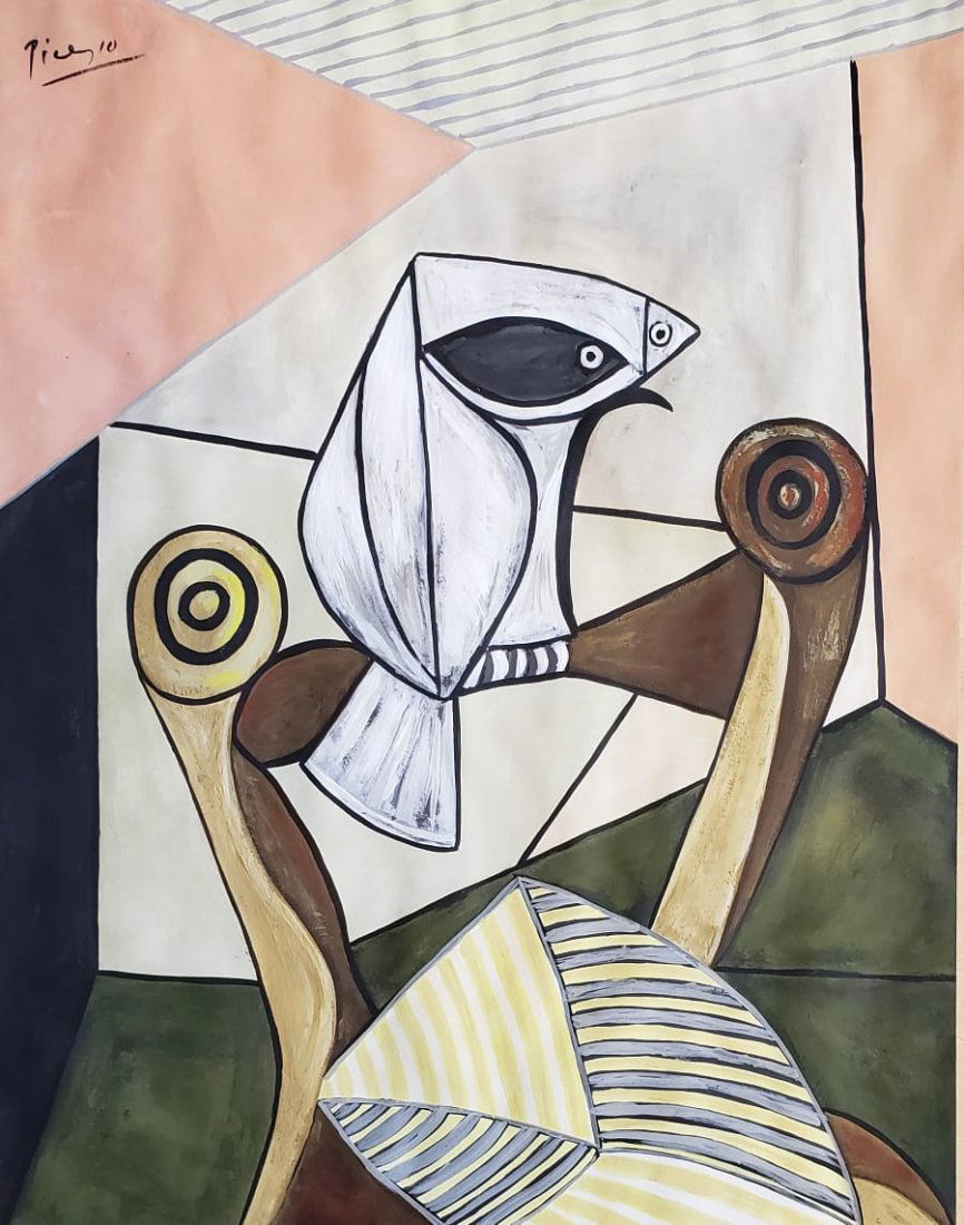 Signed Picasso (Gouache on paper) (1 of 3)