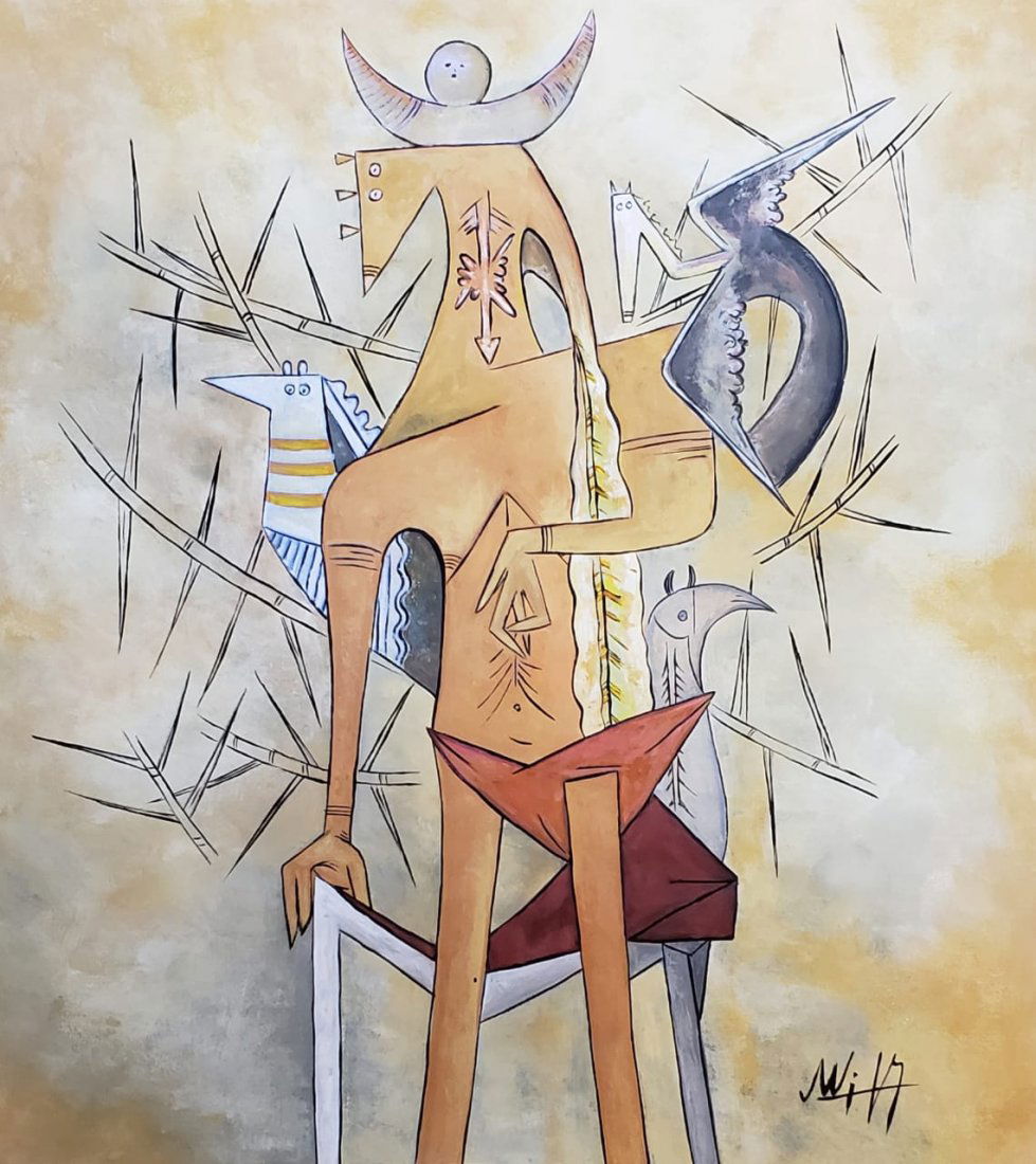 Wifredo Lam (Gouache on Paper) (1 of 3)