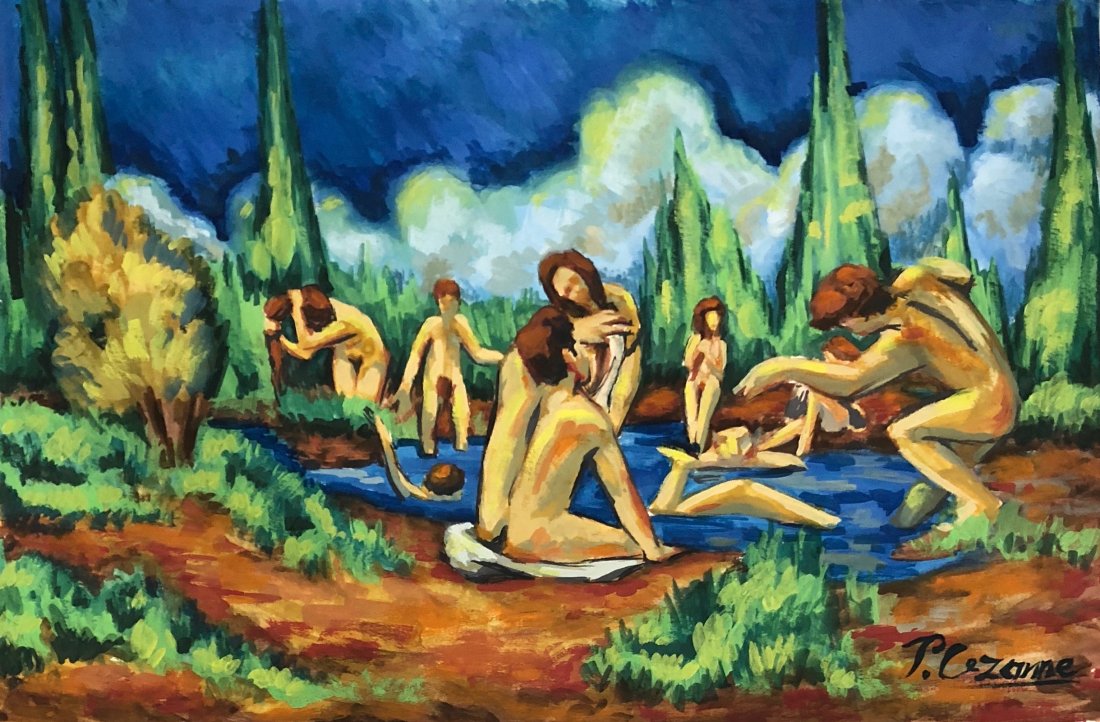 Paul Cezanne (Watercolor on paper) (1 of 3)