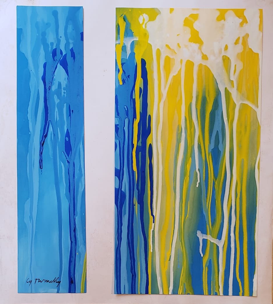 Cy Twombly (Gouache on paper) (1 of 3)