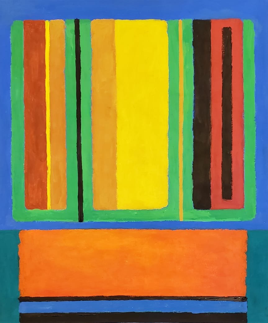 Abstract Expressionist (Gouache on Paper) (1 of 2)