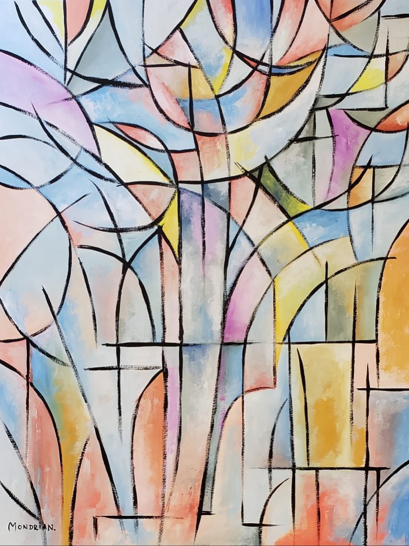 Abstract painting (Gouache on paper) (1 of 3)