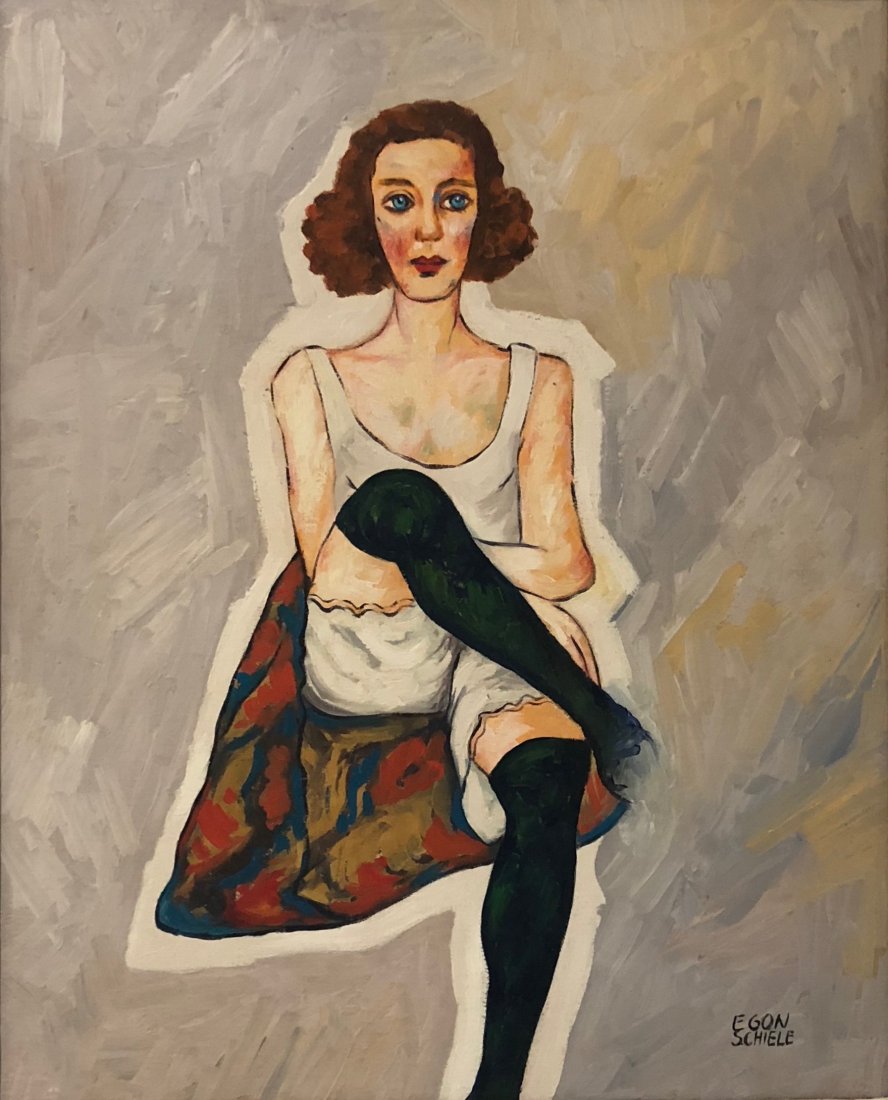 Expressionist (Oil on Canvas) painting (1 of 3)