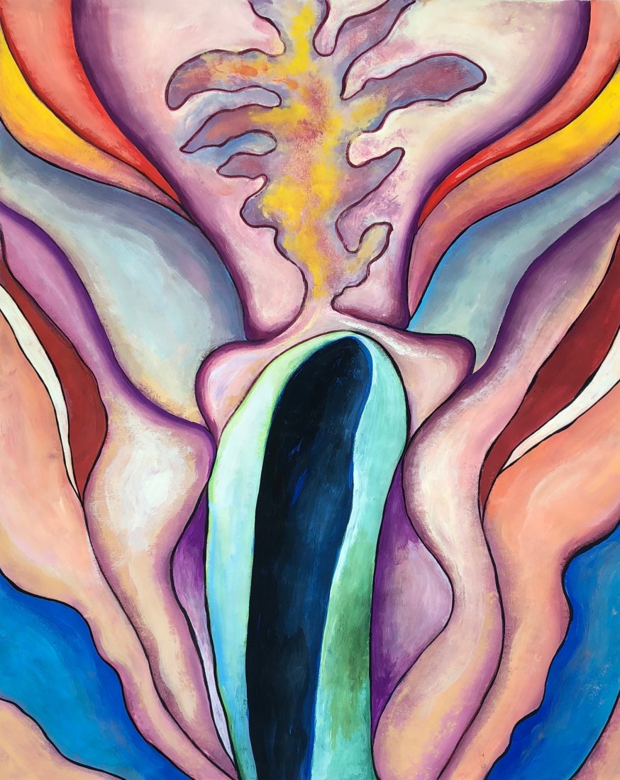 American painting (Gouache on paper) (1 of 2)