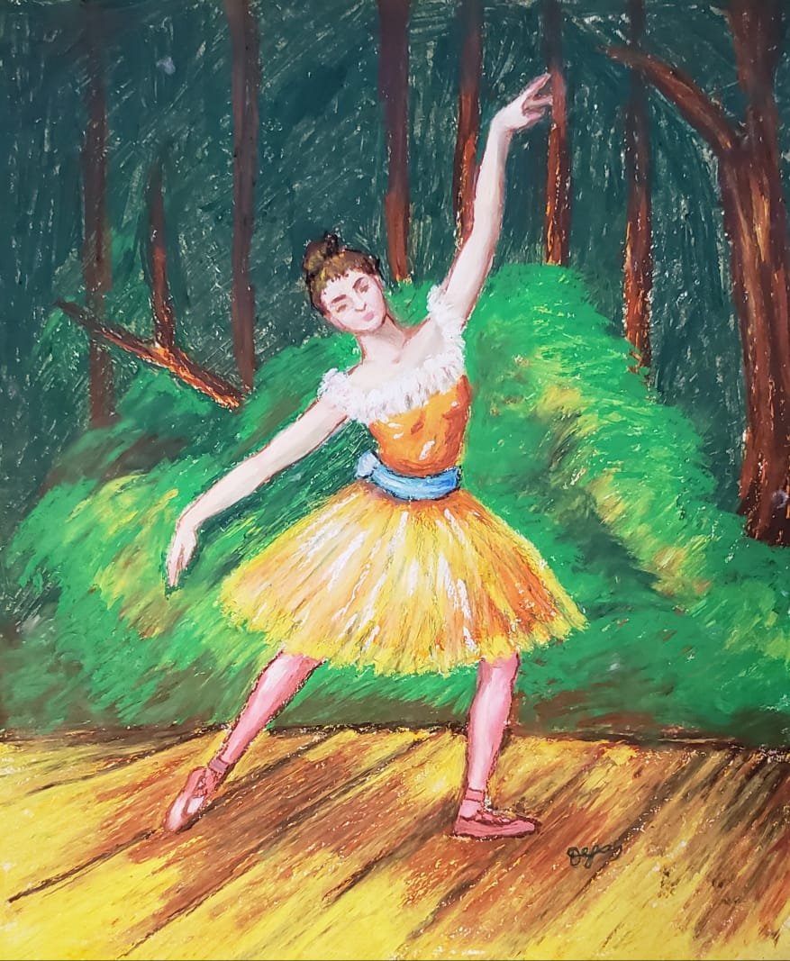 French painting (Pastel on paper) (1 of 3)