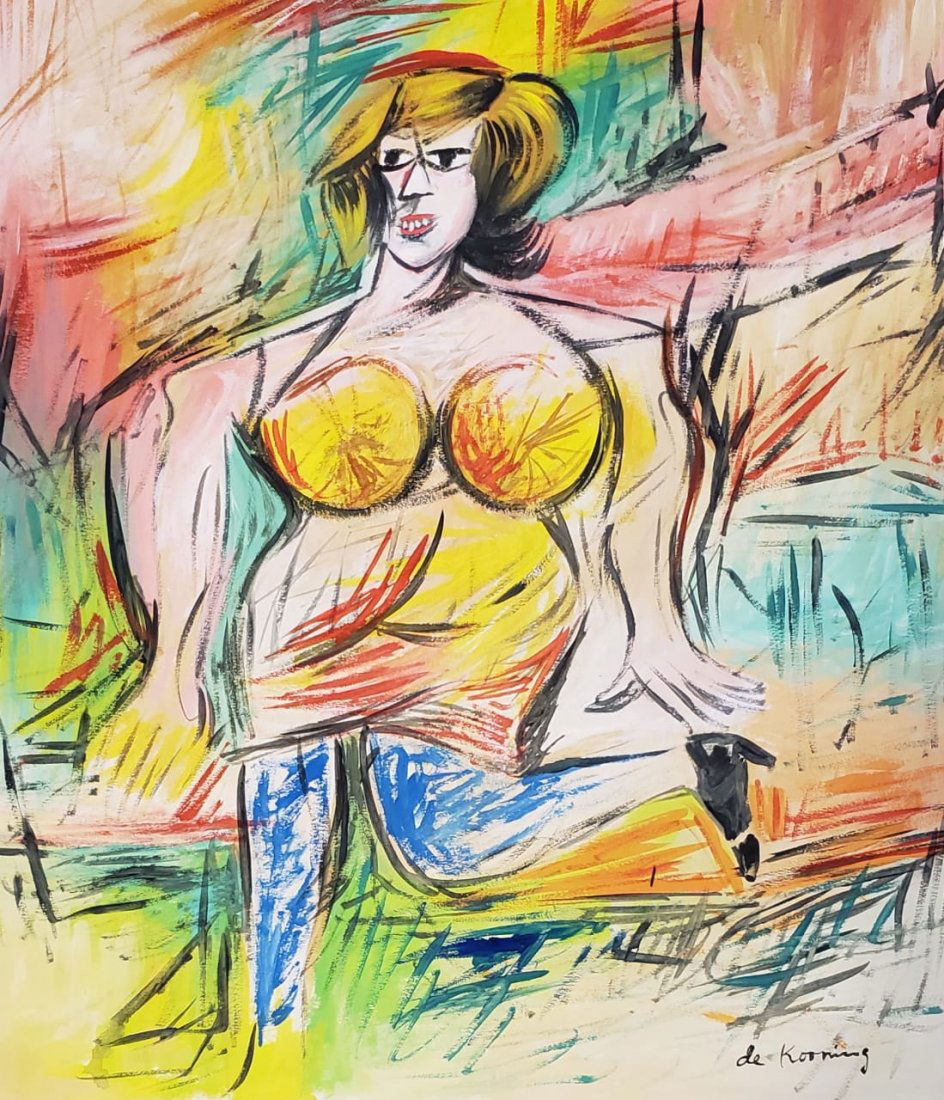 American painting (Gouache on paper) (1 of 3)